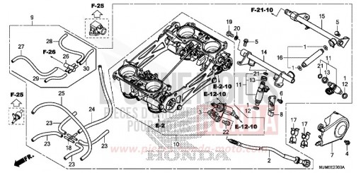 THROTTLE BODY VFR800XH de 2017